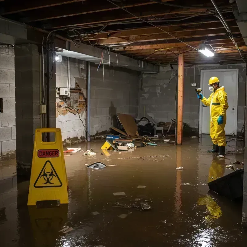 Flooded Basement Electrical Hazard in Essex Village, CT Property